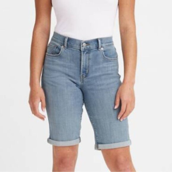 Levi's Pants - Levi's classic bermuda rolled hem denim jean shorts 27